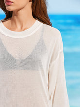SHEER KNITTED COVER UP TOP