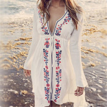EMBROIDERY VINTAGE KAFTAN COVER UP