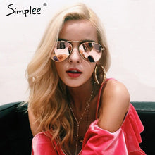 Simplee Retro sunglasses women 2017 Summer beach alloy sun glasses Fashion streetwear sunglasses