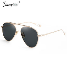 Simplee Retro sunglasses women 2017 Summer beach alloy sun glasses Fashion streetwear sunglasses
