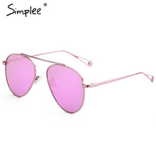 Simplee Retro sunglasses women 2017 Summer beach alloy sun glasses Fashion streetwear sunglasses