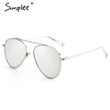 Simplee Retro sunglasses women 2017 Summer beach alloy sun glasses Fashion streetwear sunglasses
