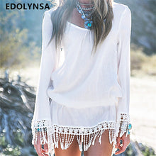 COTTON BEACH COVER UP WHITE