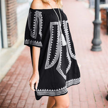 VINTAGE EMBROIDERED OFF SHOULDER COVER UP