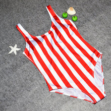 QIANG YI 2018 Women Swimsuit One Pieces Swimwear Female Stripe Bikini Push Up Jumpsuit Vest Bathing Suit Beach Bather Summer