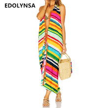 STRIPED LONG BEACH COVER UP