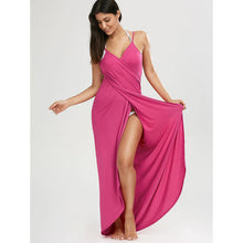 ZAFUL WRAP SLIP BEACH DRESS