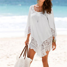 WHITE LACE COVER UPS SWIMWEAR