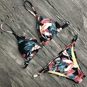 2018 New Sexy Bikinis Women Swimsuit Push Up Swimwear Beach Wear Printed Brazilian Bikini Set Bathing Suits Swim Wear