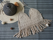HALTER TASSEL CROP TOP COVER UP
