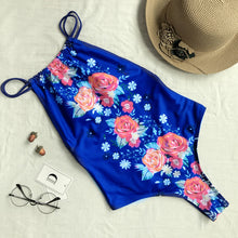 Ariel Sarah One Piece Swimsuit Women Swimwear 2018 Bodysuit Piece Swimwear Sexy FloraL Swimming Suit for Women Halter Monokini