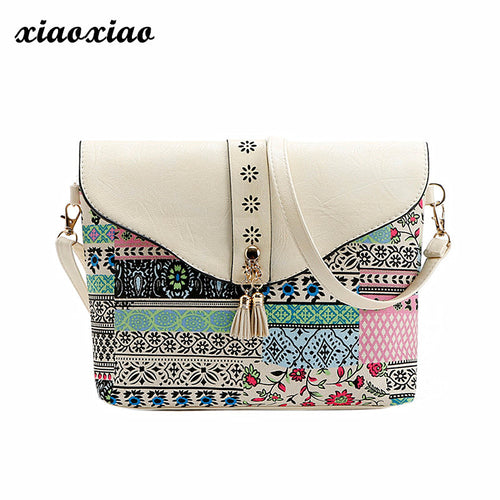 2018 Summer Vintage Bag For Women Messenger Bags Canvas Print Crossbody Shoulder Bag Small Ladies Designer Handbags High Quality