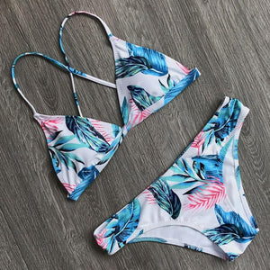 2018 New Sexy Bikinis Women Swimsuit Push Up Swimwear Beach Wear Printed Brazilian Bikini Set Bathing Suits Swim Wear