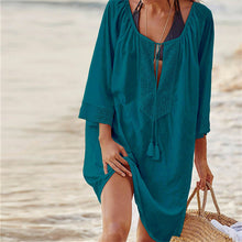 HOLLOW LACE COVER UP