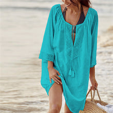 HOLLOW LACE COVER UP