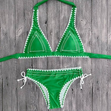 2017 New Sexy Bikinis Women Swimwear Push Up Swimsuit Halter Top Biquini Padded Bathing Suit Bandage Brazilian Bikini Set