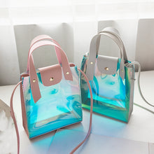 Summer Beach Women Shoulder Bag 2018 New Fashion Leather PVC Female Messenger Bags Laser  Girl Clear Transparent Totes Bags