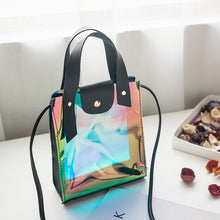 Summer Beach Women Shoulder Bag 2018 New Fashion Leather PVC Female Messenger Bags Laser  Girl Clear Transparent Totes Bags
